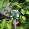 Real Emerald Stone Ring Natural Emerald Stone Ring From Swat Genuine Zamurd Stone Ring Real Original Zamurd Stone Ring 925 Sterling Silver