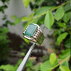 Real Emerald Stone Ring Natural Emerald Stone Ring From Swat Genuine Zamurd Stone Ring Real Original Zamurd Stone Ring 925 Sterling Silver