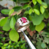 Mens Natural Ruby Stone Ring Original Ruby Stone Ring Real Ruby Stone Ring Mens Genuine Yaqoot Stone Ring Genuine Unheated Ruby Stone Ring