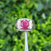 Mens Natural Ruby Ring Natural Antique Ruby Stone Ring Real Ruby Stone Ring Genuine Ruby Stone Ring for Mens Original Mens Yaqoot Stone Ring