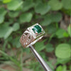 Original Emerald Stone Ring Real Emerald Stone Ring Natural Emerald Mens Ring Original Zamurd Stone Ring Real Emerald Ring Genuine Emerald