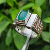 Natural Emerald Stone Ring Real Emerald Stone Ring Original Emerald Stone Ring for Mens Emerald Swat Ring Real Emerald Zamurd Stone Ring