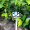 Mens Natural Blue Sapphire Ring Real Neelam Stone Ring Original Ceylon Blue Sapphire Ring Genuine Ceylon Sapphire Ring Ceylon Neelam Stone