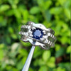 Mens Real Blue Sapphire Ring Original Blue Sapphire Ring Genuine Blue Sapphire Ring Natural Neelam Stone Ring Kashmiri Sapphire Ring in 925