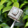 White Opal Ring - Opal Engagement Ring - Opal Promise Ring - Opal Ring For Women - Blue Opal Ring - Opal Ring Silver - Natural Opal Ring