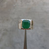 Genuine Zamurd Stone Ring From Swat Original Emerald Ring Real Emerald Stone Ring Natural Emerald Engagement Ring Emerald Wedding in Silver