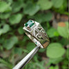 Original Emerald Stone Ring Real Emerald Stone Ring Natural Emerald Mens Ring Original Zamurd Stone Ring Real Emerald Ring Genuine Emerald