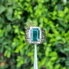 Real Emerald Stone Ring for Mens Original Emerald Stone Ring Swat Emerald Stone Ring Genuine Emerald Stone Ring Real Zamurd Stone Ring 925