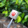 Coral Gemstone Ring Coral Branch Ring Red Coral Ring Men Pink Coral Ring Red Coral Stone For Ring Natural Marjan Stone Ring in 925 Silver