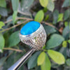 Big Natural Neeshapuri Feroza Ring Real Neeshapuri Feroza Shia Ring Real Feroza Ring Real Hussani Feroza Ring Mens Original Turquoise Ring