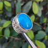 Big Natural Neeshapuri Feroza Ring Real Neeshapuri Feroza Shia Ring Real Feroza Ring Real Hussani Feroza Ring Mens Original Turquoise Ring