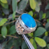 Big Natural Neeshapuri Feroza Ring Real Neeshapuri Feroza Shia Ring Real Feroza Ring Real Hussani Feroza Ring Mens Original Turquoise Ring