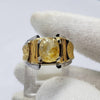 Gold Plated Natural Yellow Ceylon Sapphire Stone Ring Original Yellow Sapphire Pukhraj Stone Sterling Silver Ring Real Ceylon Sapphire Ring