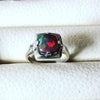 Natural Fire Black Opal Stone Sterling Silver Ring Real Fire Black Opal Ring Original Black Opal Ring Top Quality Opal Ring Fire Black Ring