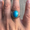 Genuine Neeshapuri Feroza Turquoise Stone Sterling Silver 925 Ring Real Feroza Mens Ring Natural Neeshapuri Feroza Ring Shia Feroza Ring Men