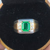 Top Quality Original Zambian Emerald Zamurd Stone Ring Unheated Untreated Zambian Emerald Silver Fine Ring Natural Zambian Zamurd Stone Ring