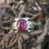 Natural Kabli Yaqoot Stone Ring Afghanistan Real Ruby Ring Original Ruby Kabli Afghanistan Stone Ring Shia Ring Untreated Ruby Stone Ring