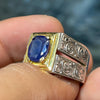 Royal Blue Natural Ceylon Blue Sapphire Neelam Stone Ring 100% Genuine Ceylon Sapphire Ring Natural Untreated Sapphire Ring Real Sapphire