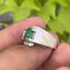 Vivid Green Zambian Emerald Sterling Silver Mens Ring Natural Zambian Emerald Ring Real Emerald Ring Original Emerald Ring A+ Quality Zamurd