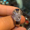 Cornflower Royal Blue Ceylon Blue Sapphire Stone Ring Gold Plated Mounting Ring Real Ceylon Corundum Neelam Gemstone Ring Original Neelam