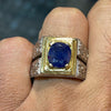 Royal Blue Natural Ceylon Blue Sapphire Neelam Stone Ring 100% Genuine Ceylon Sapphire Ring Natural Untreated Sapphire Ring Real Sapphire