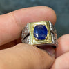 Royal Blue Natural Ceylon Blue Sapphire Neelam Stone Ring 100% Genuine Ceylon Sapphire Ring Natural Untreated Sapphire Ring Real Sapphire