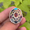 Natural Ruby Blue Sapphire Opal Feroza Peridot Emerald Aqeeq Aquamarine Garnet Multi Stone Sterling Silver Ring 9 Ratan Silver Ring 925 Mens