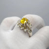 Natural Ceylon Yellow Sapphire Pukhraj Stone Sterling Silver Ring Original Ceylon Yellow Sapphire Ring Real Sapphire Ring Mens Sapphire Ring