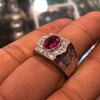 Natural African Ruby Yaqoot Stone Sterling Silver 925 Handmade Ring Original Ruby Ring Real Red Ruby Ring Genuine Ruby Fine Gemstone Ring