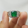 Original Indian Emerald Zamurd Stone Sterling Silver 925 Ring Real Zamurd Stone Ring Natural Emerald Stone Ring Fine Quality Emerald Ring