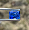 GIA Certified 5.68 Cts Natural Ceylon Royal Blue Sapphire Transparent Cushion Brilliant Cut