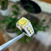 Original Real Ceylon Yellow Sapphire Pukhraj Stone Sterling Silver 925 Mens Ring