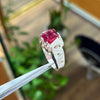 Square Cut Pigeon Blood Red Ruby Mens Ring Natural African Ruby Ring Red Yaqoot