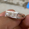 1 Ct Natural Diamond Sterling Silver 925 Unisex Ring Real Original Diamond Ring