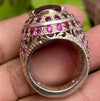 Natural African Ruby Ring African Ruby Stone Ring Genuine African Ruby Ring Mens