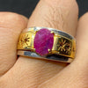 Afghanistan Kabli Ruby Ring Real Afghani Ruby Ring Natural Ruby Stone Ring Mens