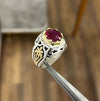 Original Pigeon Blood Red African Ruby Ring Real Ruby Ring Ruby Fashion Ring Men