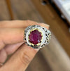 Original Pigeon Blood Red African Ruby Ring Real Ruby Ring Ruby Fashion Ring Men