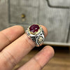 Original Pigeon Blood Red African Ruby Ring Real Ruby Ring Ruby Fashion Ring Men