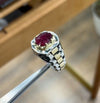 Pigeon Blood Red African Natural Ruby Stone Ring Real Ruby Ring Genuine Ruby