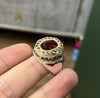 Pigeon Blood Red African Ruby Silver Ring Ruby Mens Ring Ruby Natural Ring 925