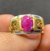 Afghanistan Kabli Ruby Ring Real Afghani Ruby Ring Natural Ruby Stone Ring Mens