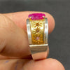 Afghanistan Kabli Ruby Ring Real Afghani Ruby Ring Natural Ruby Stone Ring Mens