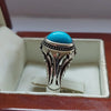 Natural Turquoise Ring Original Feroza Ring Real Genuine Neeshapuri Feroza Ring