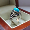 Natural Turquoise Ring Original Feroza Ring Real Genuine Neeshapuri Feroza Ring