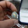 Ethiopian Fire Opal Silver Ring Real Opal Fire Ring Original Ethiopian Opal Ring