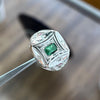 Original Zambian Emerald Stone Silver Ring Real Mens Fashion Zamurd Emerald Ring