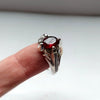 Pigeon Blood Red African Ruby Ring Natural African Red Ruby Yaqoot Silver Ring