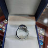 African Blue Sapphire Neelam Silver Ring Original Blue Sapphire Ring Real Neelam