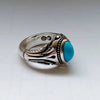 Natural Turquoise Ring Original Feroza Ring Real Genuine Neeshapuri Feroza Ring